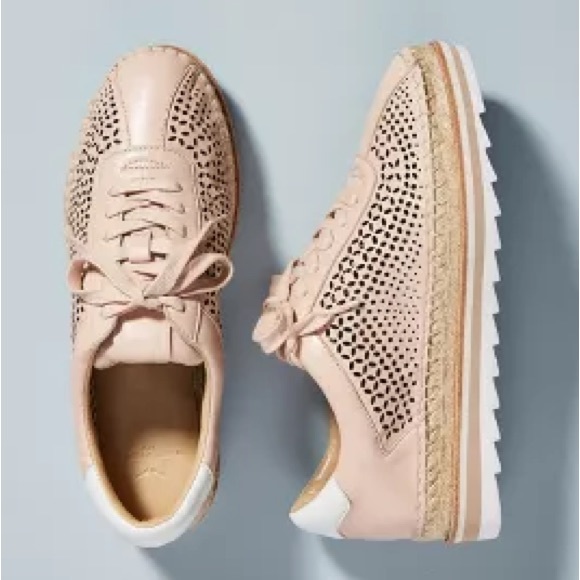 Marc Fisher Walden Anthropologie Eyelet Oxford Espadrille Sneaker Size 9.5 - Picture 2 of 7